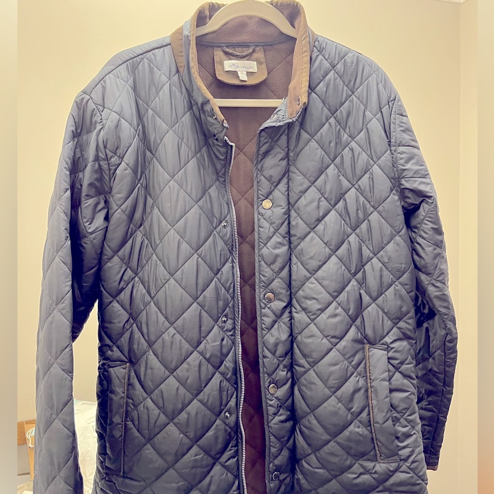 Peter Millar Suffolk quilted jacket  men’s medium navy